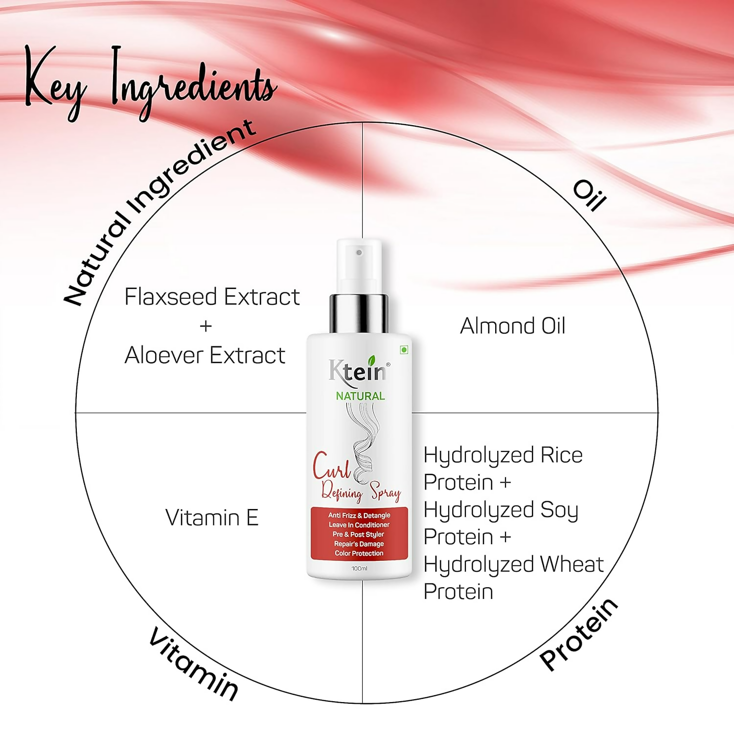 Ktein Natural Curl Defining Spray