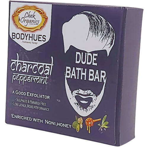 Chek Organics Charcoal Peppermint Dude Bath Bar