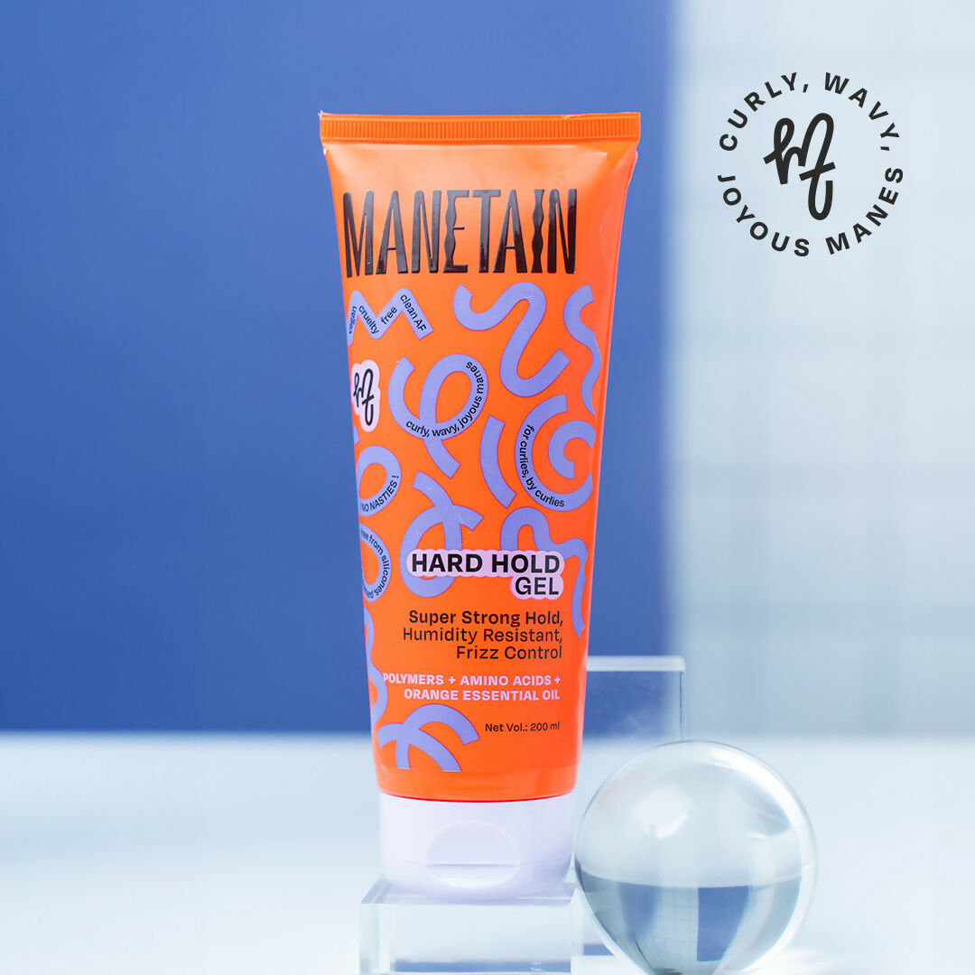 Manetain Hard Hold Gel For Curly & Wavy Hair