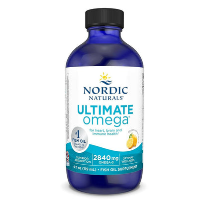 Nordic Naturals Ultimate Omega 3 Fish Oil Liquid - Lemon Flavor