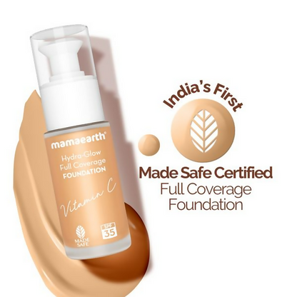 Mamaearth Hydra-Glow Full Coverage Foundation With Vitamin C & Turmeric - Creme Glow