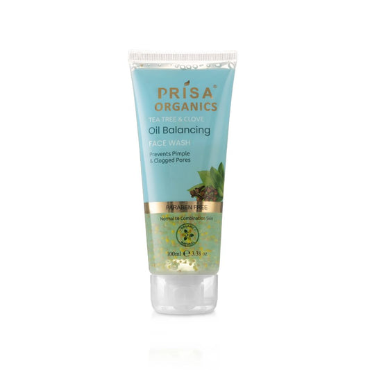 Prisa Organics Tea Tree & Clove Oil Balancing Face Wash 100ml