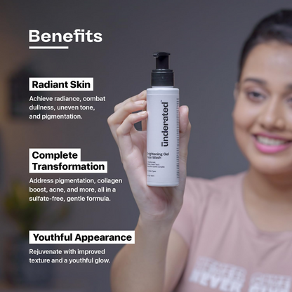 Underated Brightening Gel Face Wash