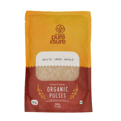 Buy Pure & Sure White Urad Dal Whole Organic Pulses from DrMediCart, Ship from India to USA