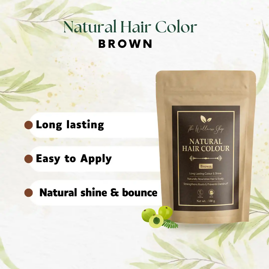 The Wellness Shop Natural Hair Colour Brown - Drmedicart