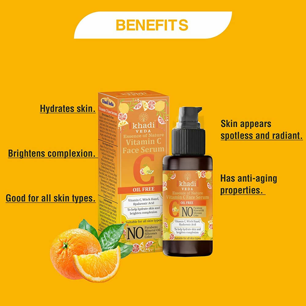 Khadi Veda Vitamin C Face Serum for Skin Brightening