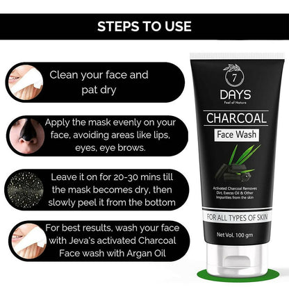 7 Days Activated Charcoal Face Wash - DrMediCart