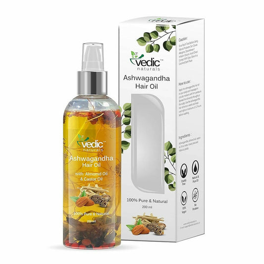 Buy Vedic Naturals Ashwagandha Hair Oil from DrMediCart, Ship from India to USA