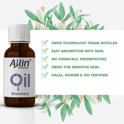 Allin Exporters Rosemary Essential Oil for Hair & Skin