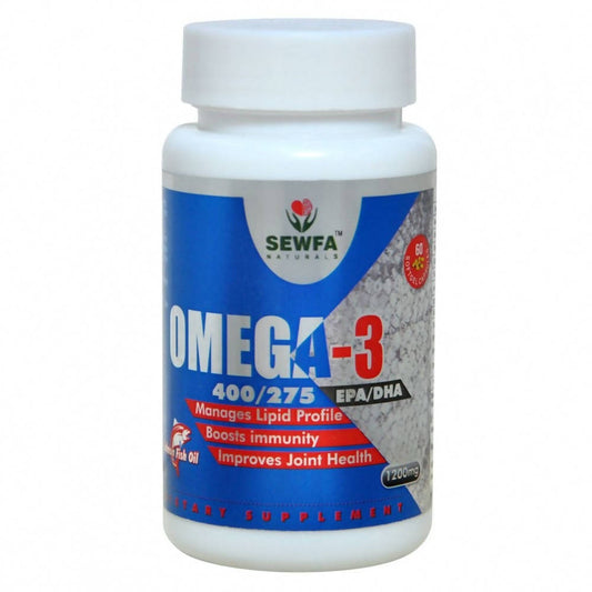 Sewfa Naturals 1200mg Omega - 3 Capsules