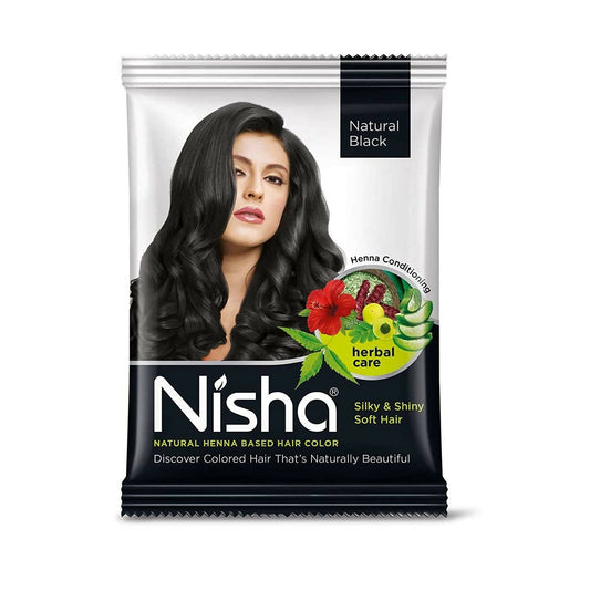 Nisha Henna Based Hair Color Natural Black - DrMediCart