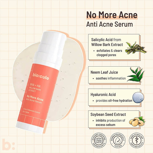 Buy Biocule No More Acne Anti Acne Face Serum from DrMediCart, Ship from India to USA