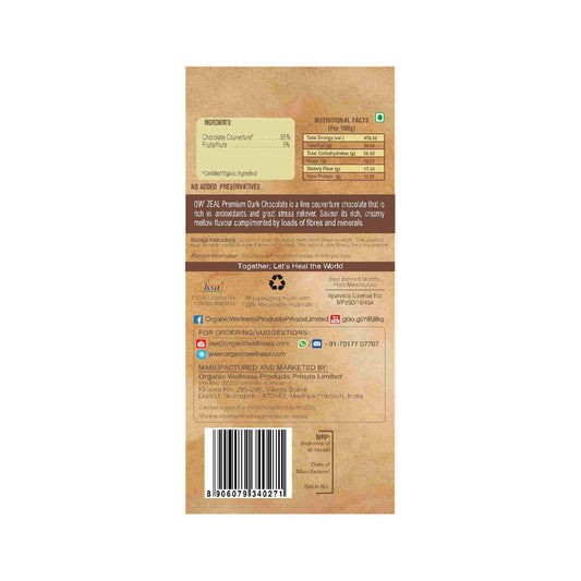 organic wellness owzeal premium dark chocolate buy in usa