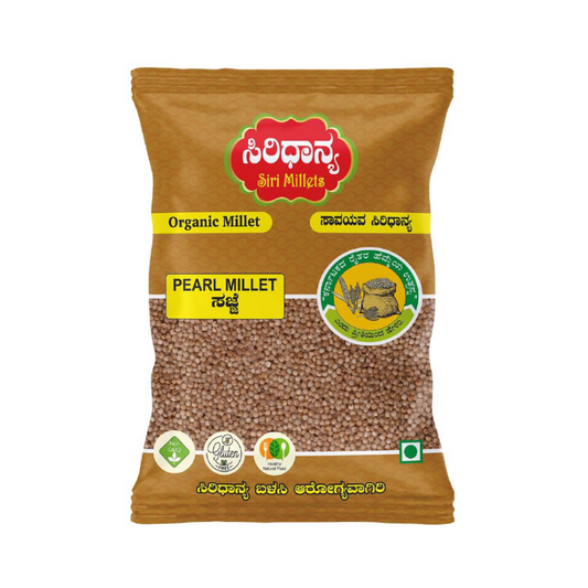 Siri Millets Organic Pearl Millet - Unpolished and Processed Grains (Sajje)