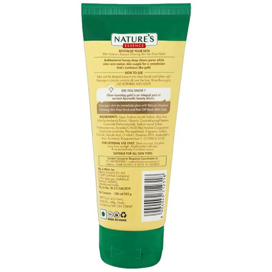 Nature's Essence Gold Glowing Skin Gel Face Wash - DrMediCart
