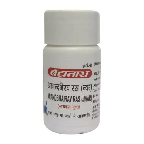 Buy Baidyanath Jhansi Anand Bhairav Ras (Jwar) Tablets from DrMediCart, Ship from India to USA