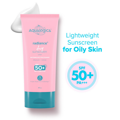 Aqualogica Radiance+ Dewy Lightweight Sunscreen Gel SPF 50+ PA+++