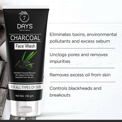 7 Days Activated Charcoal Face Wash - DrMediCart