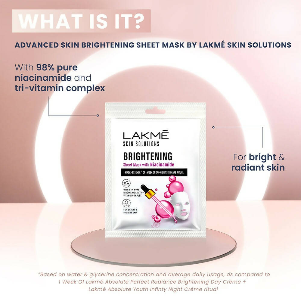 Lakme Skin Solutions Brightening Sheet Mask - Drmedicart