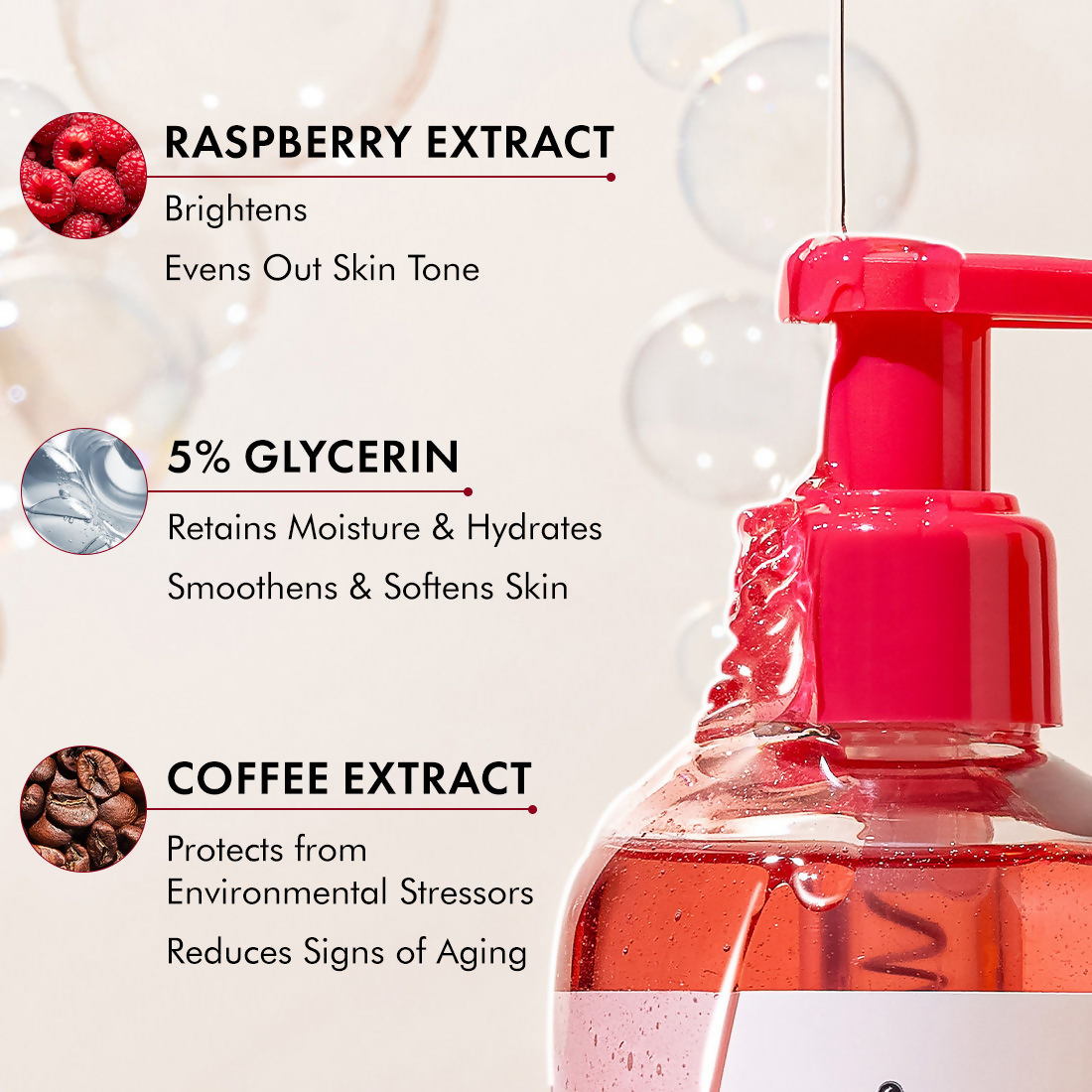 mcaffeine Brightening Raspberry Rush Body Wash For Brighter Glowing Skin