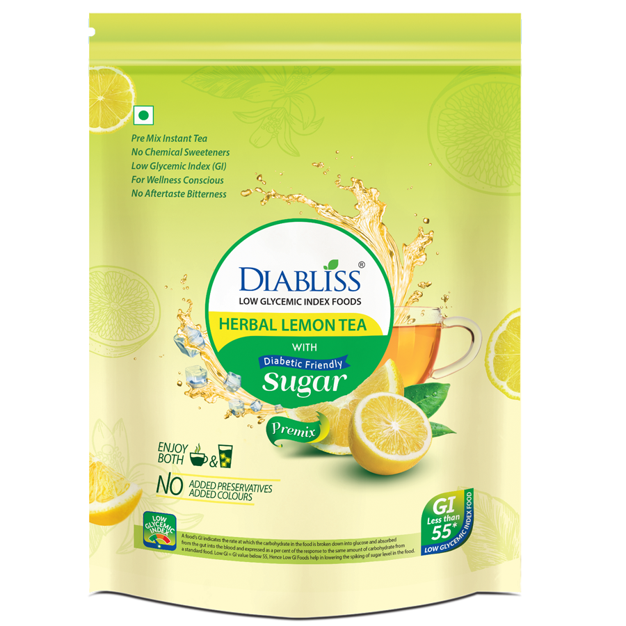 Diabliss Herbal Lemon Tea With Diabetic Friendly Sugar