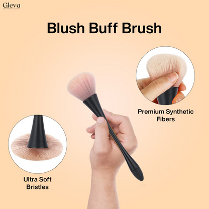 Gleva Ultimate Blend Makeup Brush Black Pink