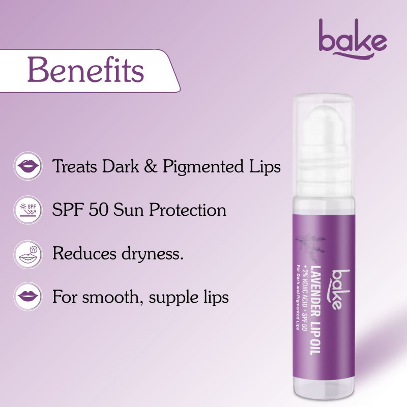 Bake 2% Kojic Acid Lavender Lip Balm Oil SPF 50 PA+++