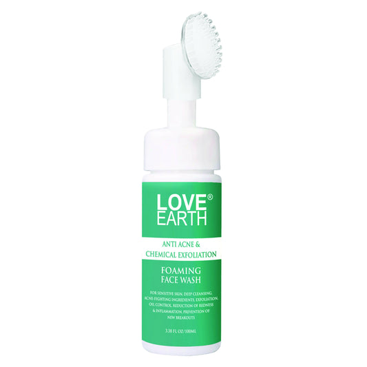 Buy Love Earth Anti Acne & Chemical Exfoliation Foaming Face Wash from DrMediCart, Ship from India to USA