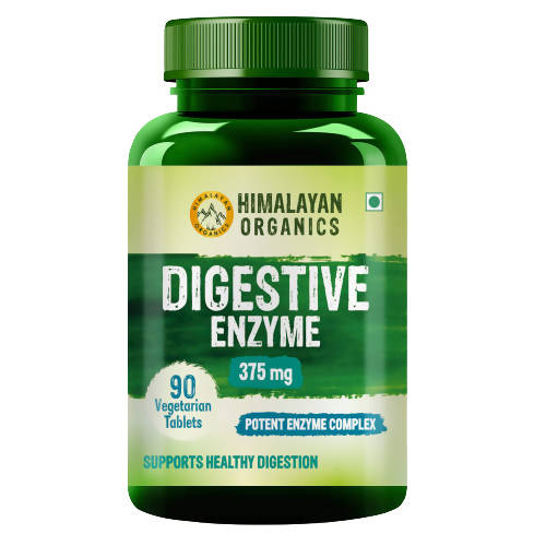 Himalayan Organics Digestive Enzyme 375 mg Vegetarian Capsules