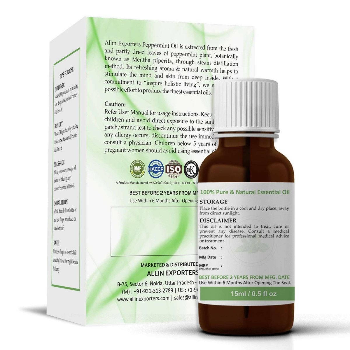 Allin Exporters Peppermint Essential Oil