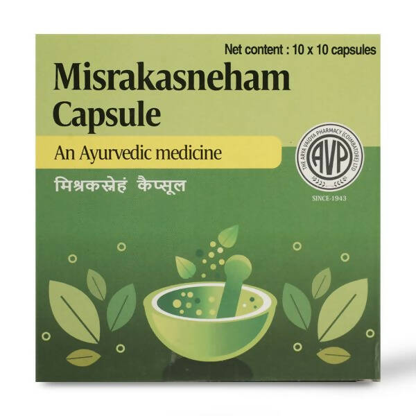 Buy AVP Ayurveda Misrakasneham Capsules from DrMediCart, Ship from India to USA