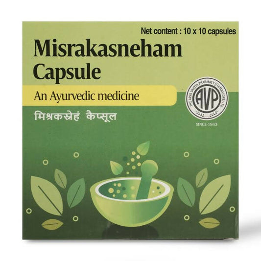 Buy AVP Ayurveda Misrakasneham Capsules from DrMediCart, Ship from India to USA
