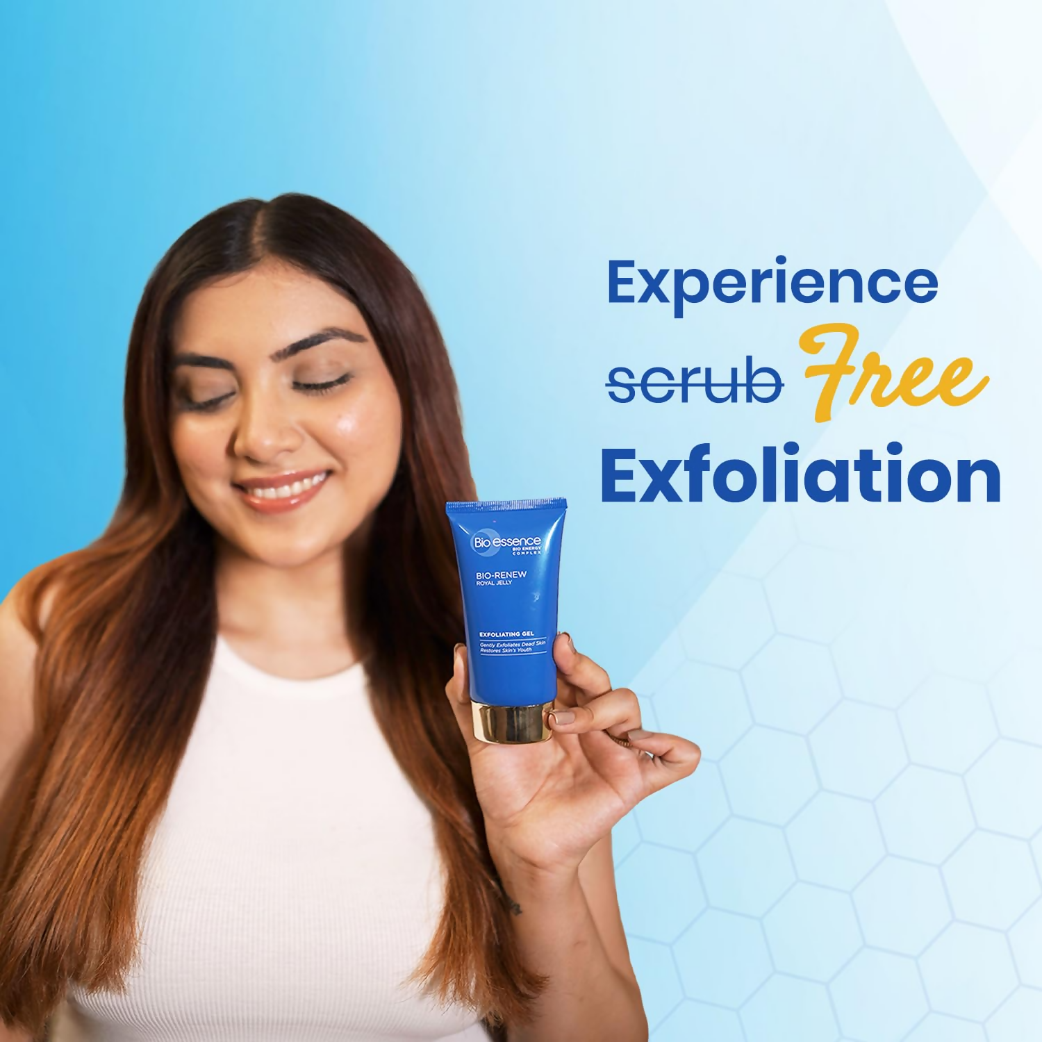 Bio Essence Scrub Free Exfoliation Gel Cleanser|Royal Jelly