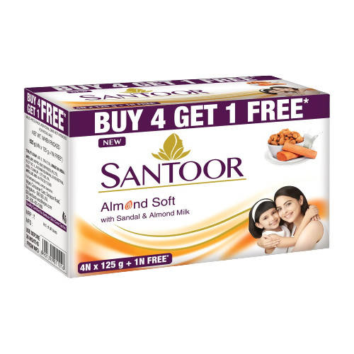Buy Santoor Almond Soft With Sandal & Almond Milk Soap from DrMediCart, Ship from India to USA