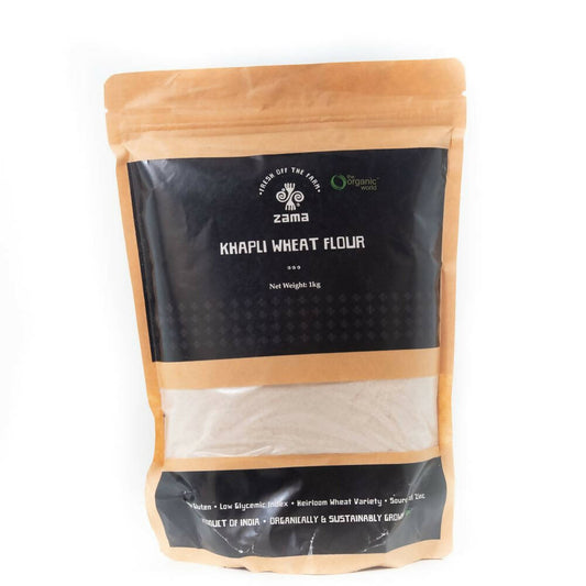 Buy Zama Organics Khapli Wheat Flour from DrMediCart, Ship from India to USA