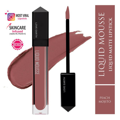 Love Earth Liquid Mousse Lipstick - Peach Mojito