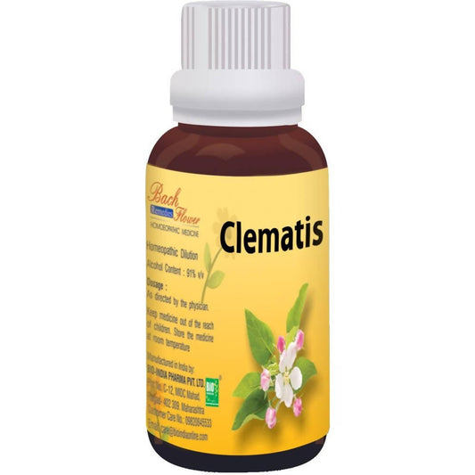 Buy Bio India Homeopathy Bach Flower Clematis Dilution from DrMediCart, Ship from India to USA