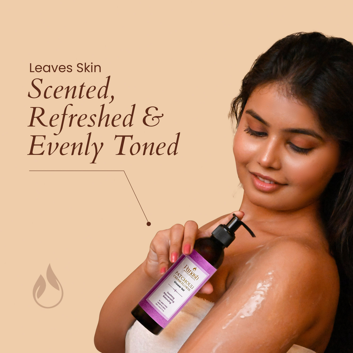 Panash Patchouli Cream Flower Shower Gel