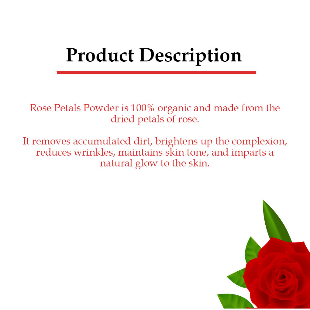 Wild Organic Rose Petals Powder