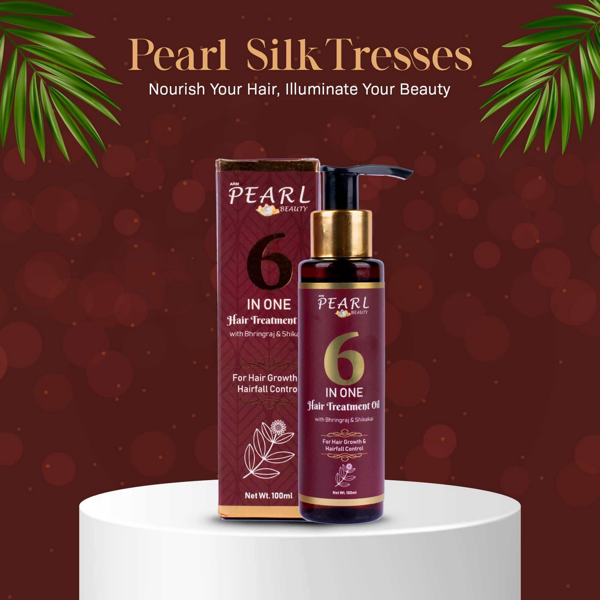 ARM Pearl Beauty 6-In-One Hair Treatment Oil