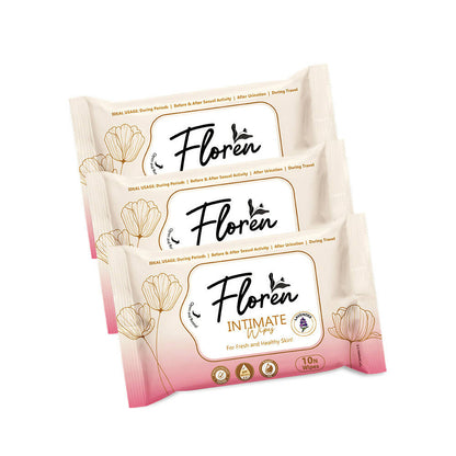 Floren Lavender Intimate Wipes