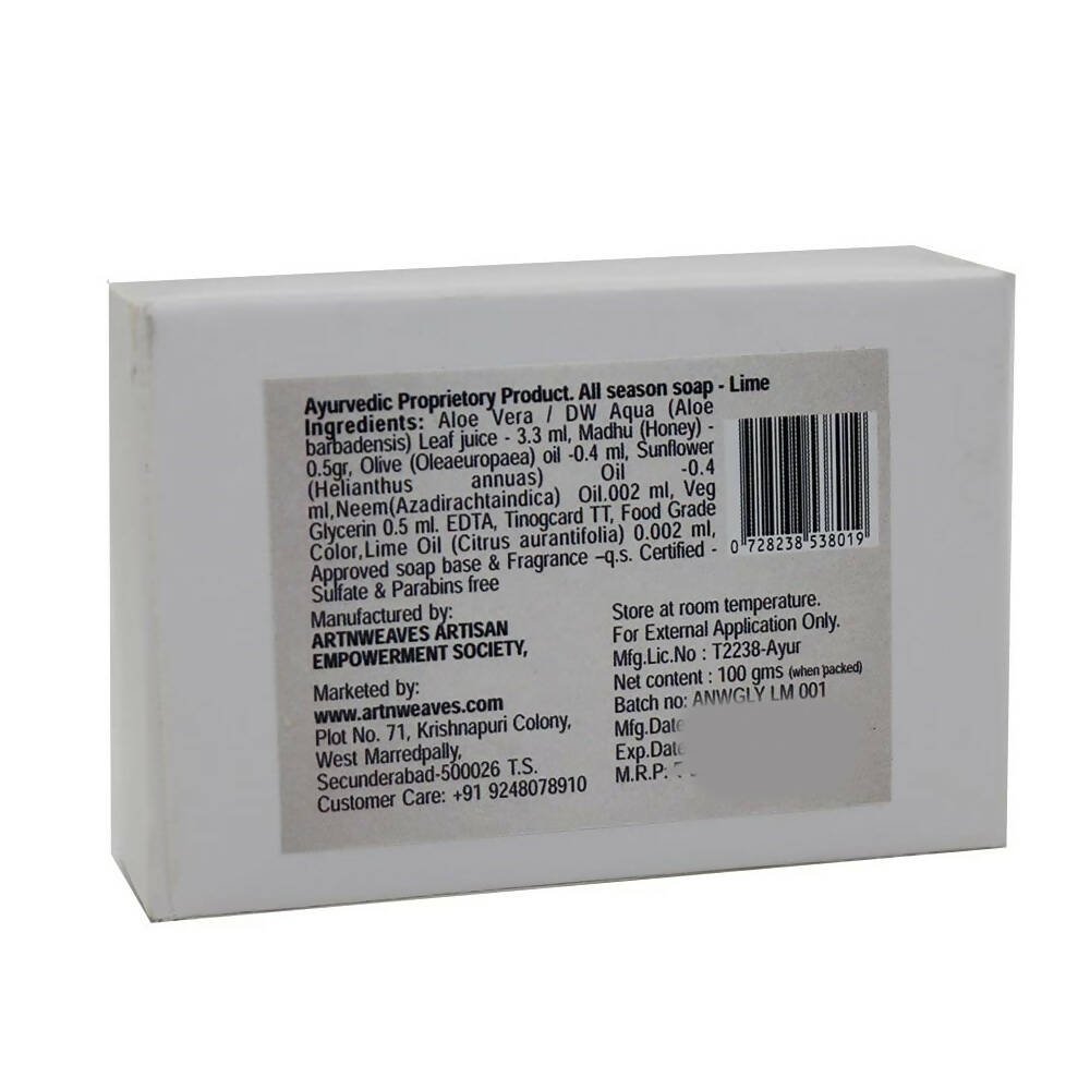 artNweaves Lime Handmade Soap