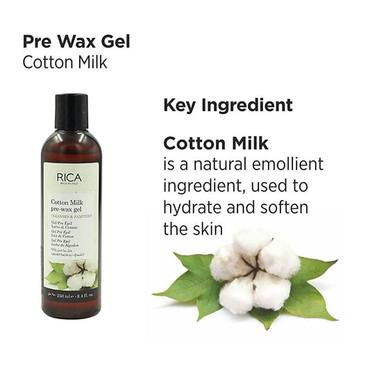 Buy Rica Cotton Milk Pre-Wax Gel from DrMediCart, Ship from India to USA