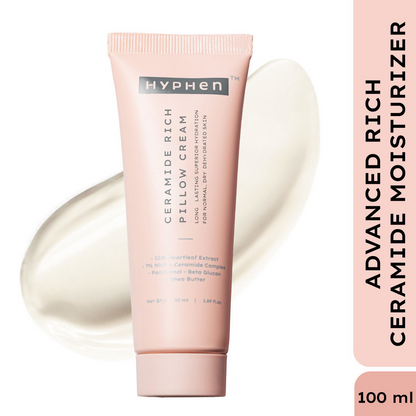Hyphen By Kriti Sanon 10% Heartleaf & 7% Ceramides-Nmf Face Cream Moisturizer Rich Pillow Cream