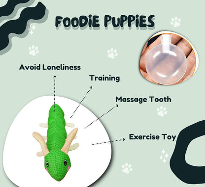 Foodie Puppies Caterpillar Crinkle Squeaky Plush Dog Toy