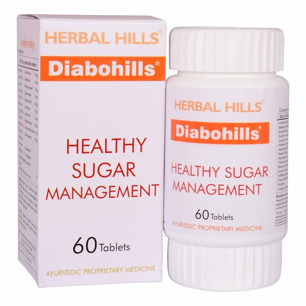 Buy Herbal Hills Diabohills Healthy Sugar Management Tablets from DrMediCart, Ship from India to USA