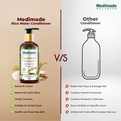 Medimade Wellness Rice Water Hair Conditioner - DrMediCart