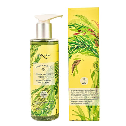 Mantra Herbal Neem and Tea Tree Oil Dandruff Removing Hair Cleanser