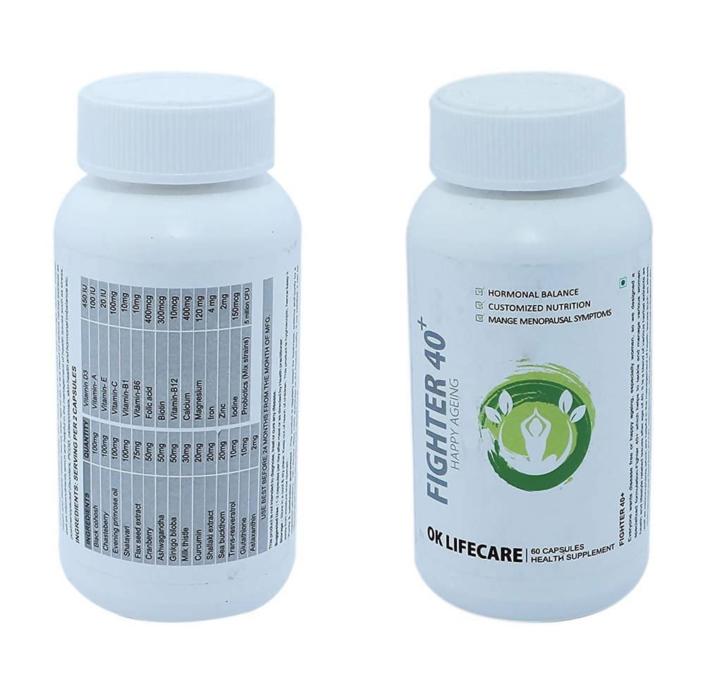Ok Life Care Fighter 40 Plus Capsules