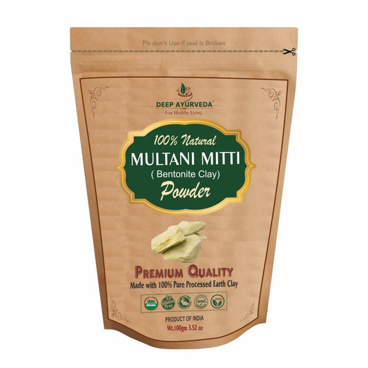 Buy Deep Ayurveda Natural Multani Mitti from DrMediCart, Ship from India to USA